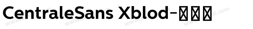 CentraleSans Xblod字体转换